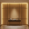Fine Pebble Grain Golden Tan Upholstered Wall Panel | Architectural Fabrics