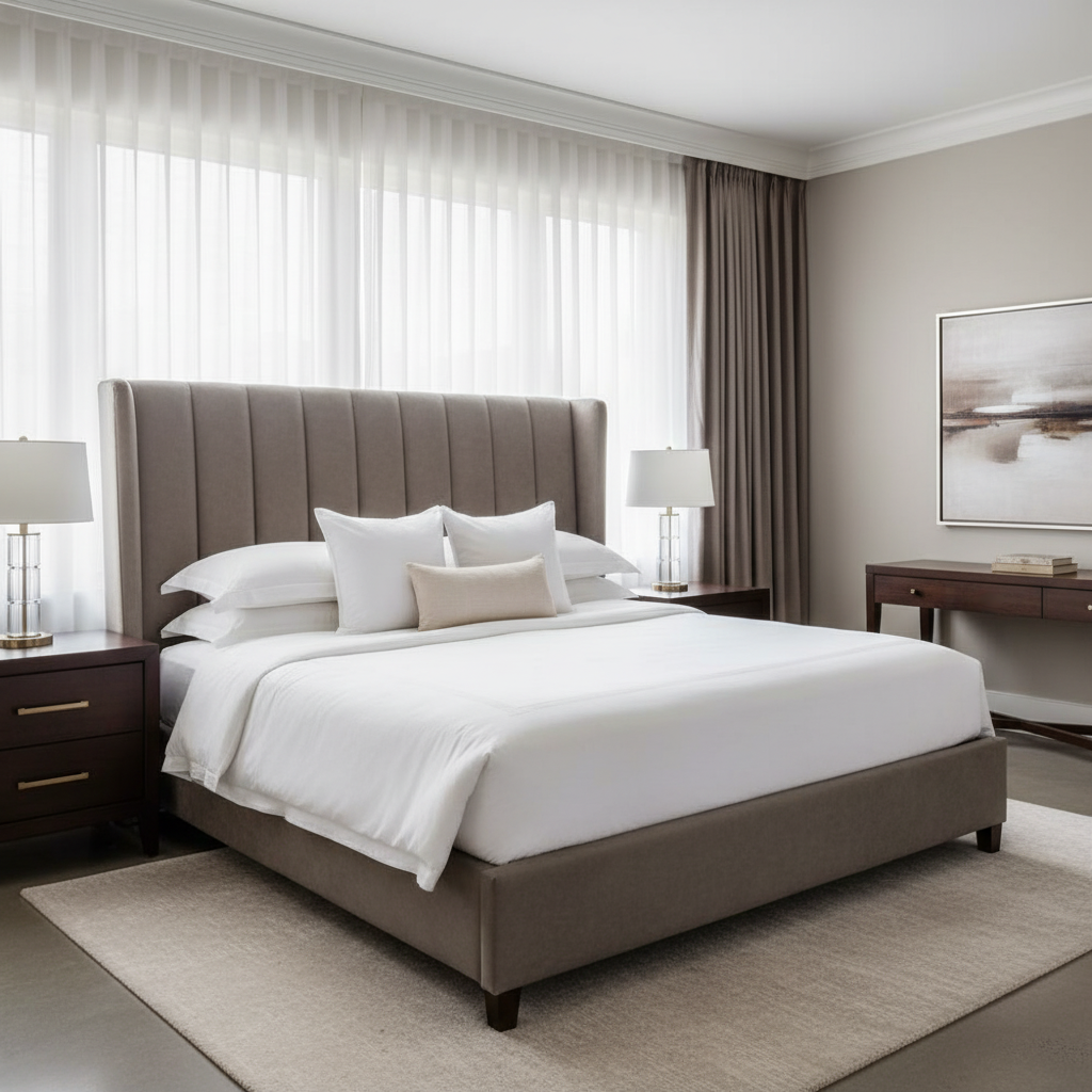 Kralendijk - Slate Upholstered Headboard | Architectural Fabrics