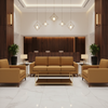 Smooth Matte Texture Golden Wheat Upholstered Sofa | Architectural Fabrics