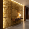 Crushed Velvet Texture Golden Honey Upholstered Wall Panel | Architectural Fabrics