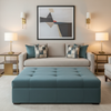 Maho Bay - Scuba Upholstered Ottoman | Architectural Fabrics