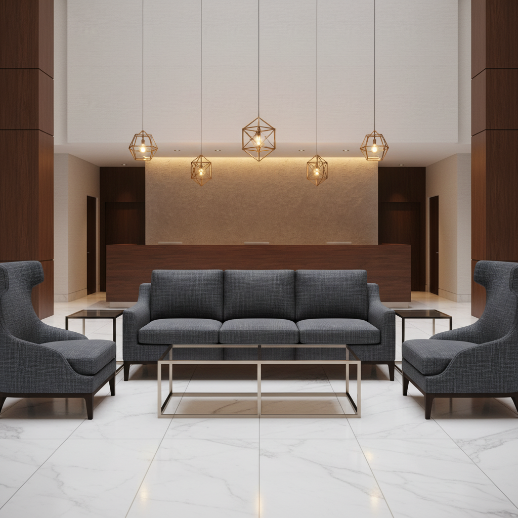 Triangle Reef - Ocean Upholstered Sofa | Architectural Fabrics