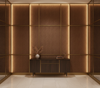 BANDOLIER - Cocoa Bean Faux Leather Upholstered Wall Panel | Architectural Fabrics