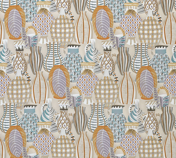 Nina Campbell Fabric - Neutral Beige Wallcovering | Nina Campbell