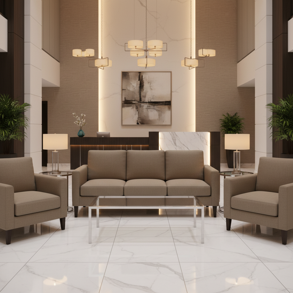Peter Island - Bark Upholstered Sofa | Architectural Fabrics