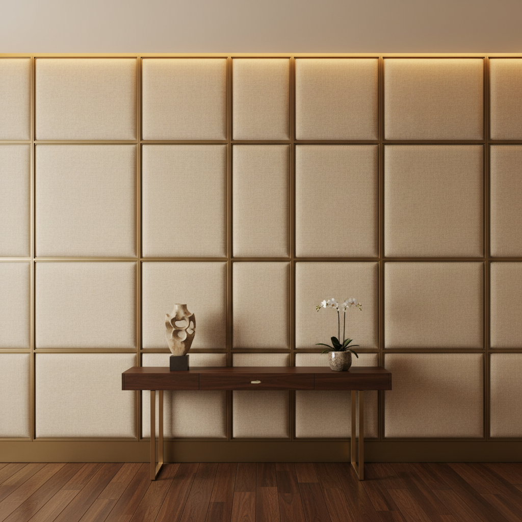 Peter Island - Oat Upholstered Wall Panel | Architectural Fabrics