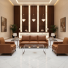 Embossed Reptile Scale Toffee Brown Upholstered Sofa | Architectural Fabrics