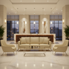 Tradewind Trace - Vanilla Upholstered Sofa | Architectural Fabrics