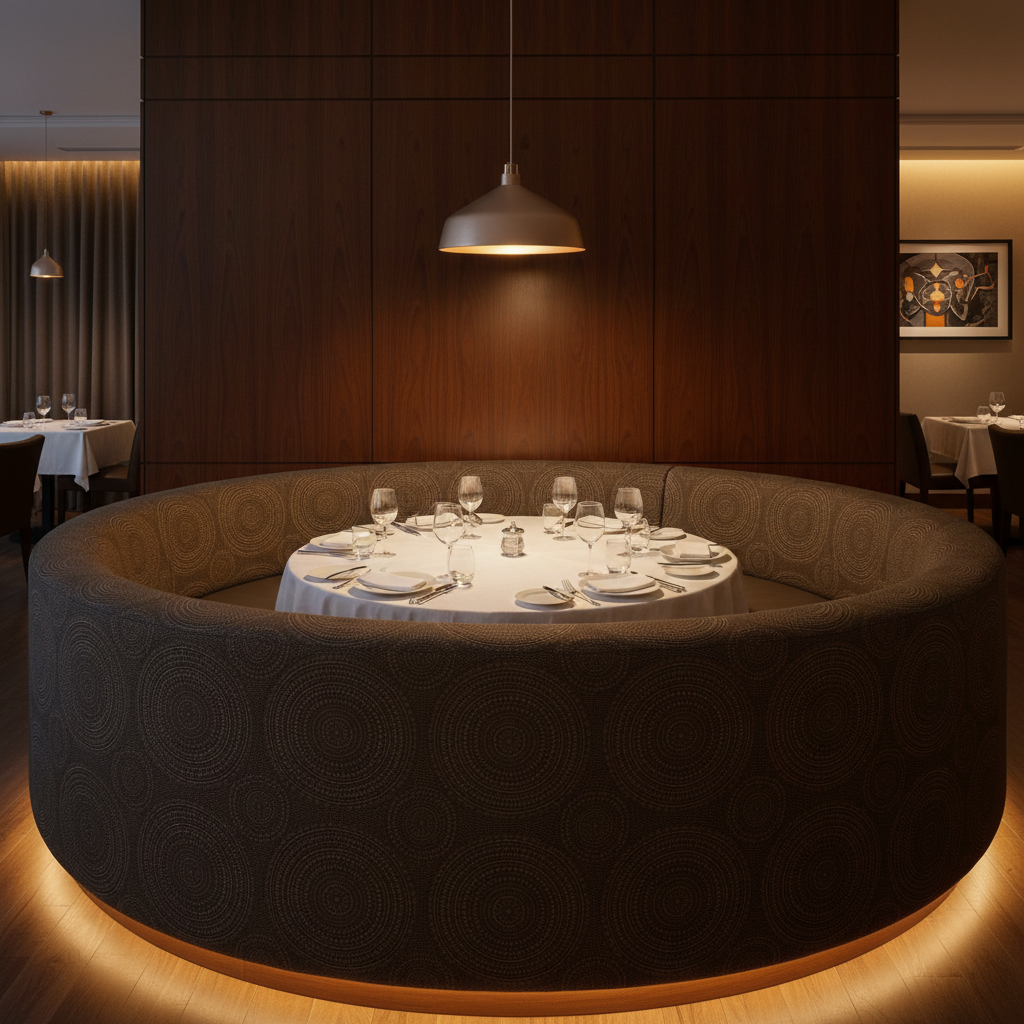 Virgin Gorda - Espresso Upholstered Banquette | Architectural Fabrics