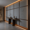 Aragon - Iron Ore Performance Vinyl Upholstered Wall Panel | Architectural Fabrics