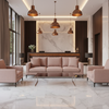 Amalfi - Rose Quartz Indoor/Outdoor Vinyl Upholstered Sofa | Architectural Fabrics