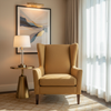 Maya Riviera - Buff Upholstered Chair | Architectural Fabrics