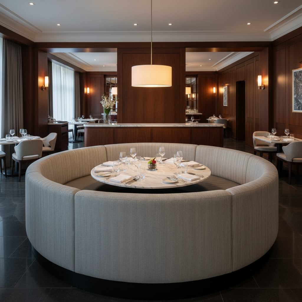 Storm Bay - Iron Upholstered Banquette | Architectural Fabrics