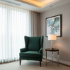 Smooth Velvet Nap Forest Depth Upholstered Chair | Architectural Fabrics