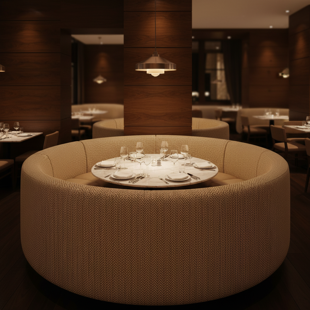 Salt Island - Birch Upholstered Banquette | Architectural Fabrics