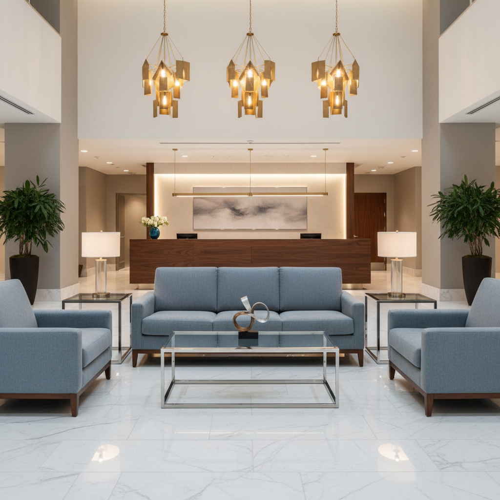 Soper Hole - Sky Upholstered Sofa | Architectural Fabrics