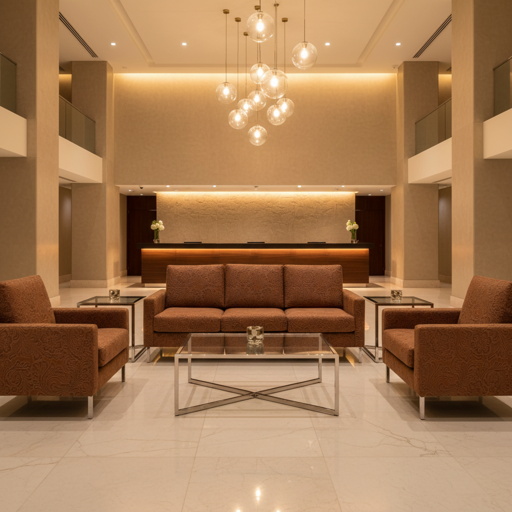 West Indian Lily - Rawhide Upholstered Sofa | Architectural Fabrics