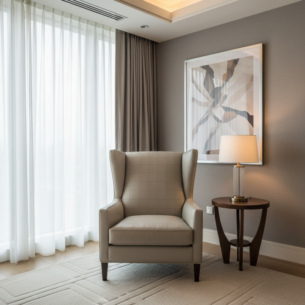 Puerto Plata - Limestone Upholstered Chair | Architectural Fabrics