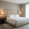 Fine Woven Texture Neutral Beige Upholstered Headboard | Architectural Fabrics