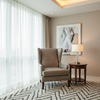 Alamo - Earthen Taupe Performance Vinyl Upholstered Chair | Architectural Fabrics