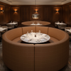 Puerto Plata - Walnut Upholstered Banquette | Architectural Fabrics