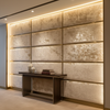 Crushed Velvet Texture Pale Champagne Upholstered Wall Panel | Architectural Fabrics