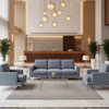 Amalfi - Denim Indoor/Outdoor Vinyl Upholstered Sofa | Architectural Fabrics