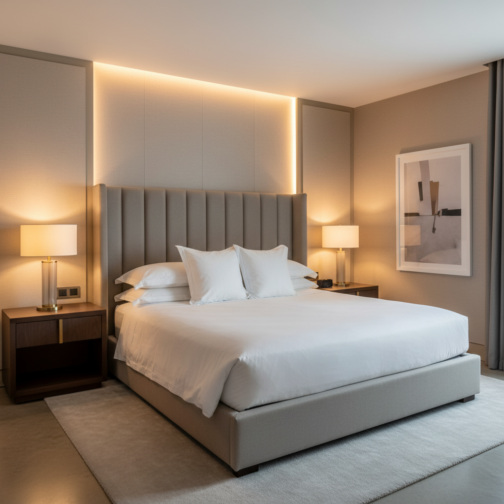 Maya Riviera - Flint Upholstered Headboard | Architectural Fabrics