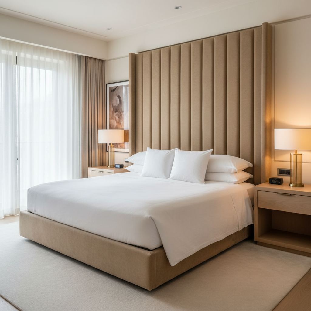 Thatch Cay - Silk Upholstered Headboard | Architectural Fabrics