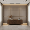 Fine Pebble Grain Mushroom Taupe Upholstered Wall Panel | Architectural Fabrics