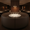 Kick Em Jenny - Truffle Upholstered Banquette | Architectural Fabrics