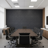 Moroccan Midnight Basketweave | Hollywood Wallcoverings - Conference Room commercial room setting