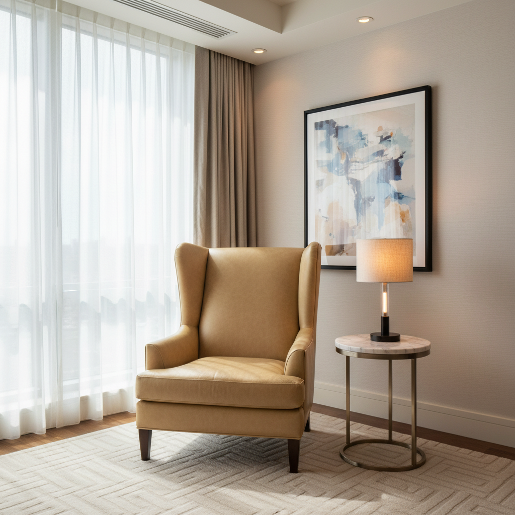 Aire Pebbled - Desert Sand Breathable Polyurethane Upholstered Chair | Architectural Fabrics