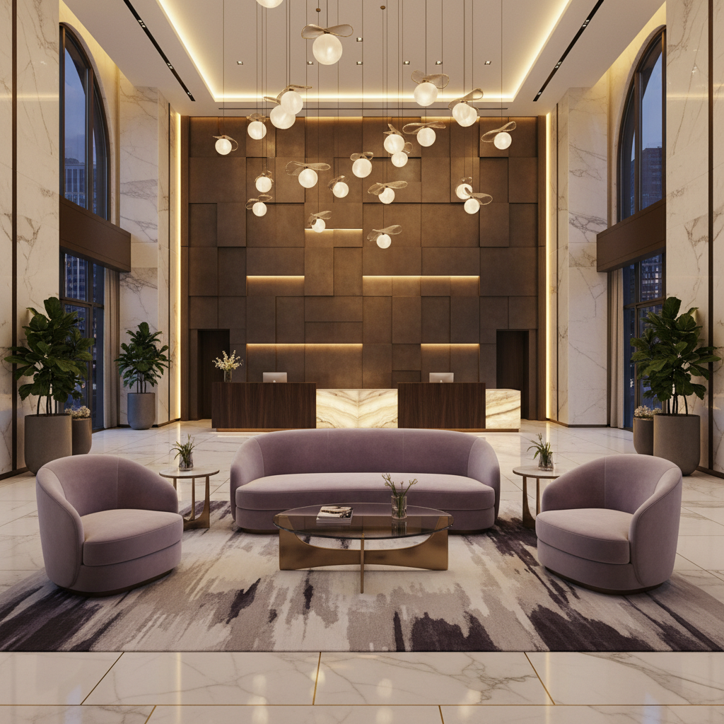 Oilville Lavender Upholstered Sofa | Architectural Fabrics