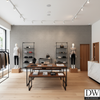 Marseilles Vinyl | Hollywood Wallcoverings - Retail Showroom commercial room setting