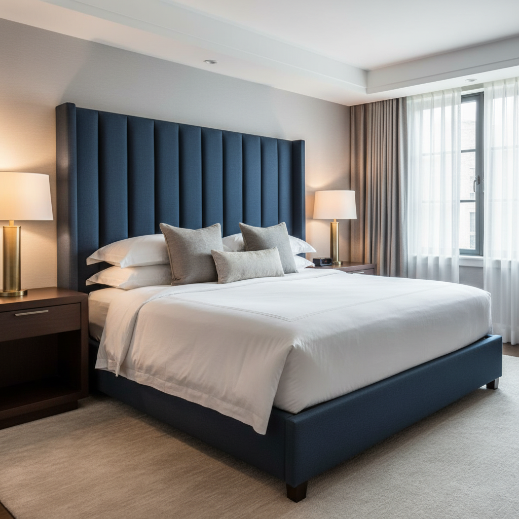 Aspect - Midnight Weave Performance Polyurethane Upholstered Headboard | Architectural Fabrics