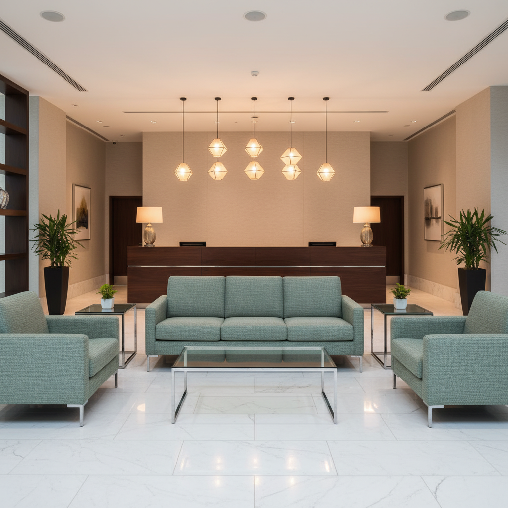 Woven Textured Surface Seafoam Green Upholstered Sofa | Architectural Fabrics