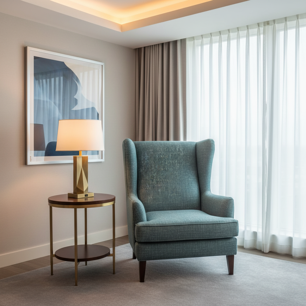Woven Textile Texture Ocean Teal Upholstered Chair | Architectural Fabrics