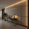 Smooth Pebble Grain Muted Taupe Upholstered Wall Panel | Architectural Fabrics