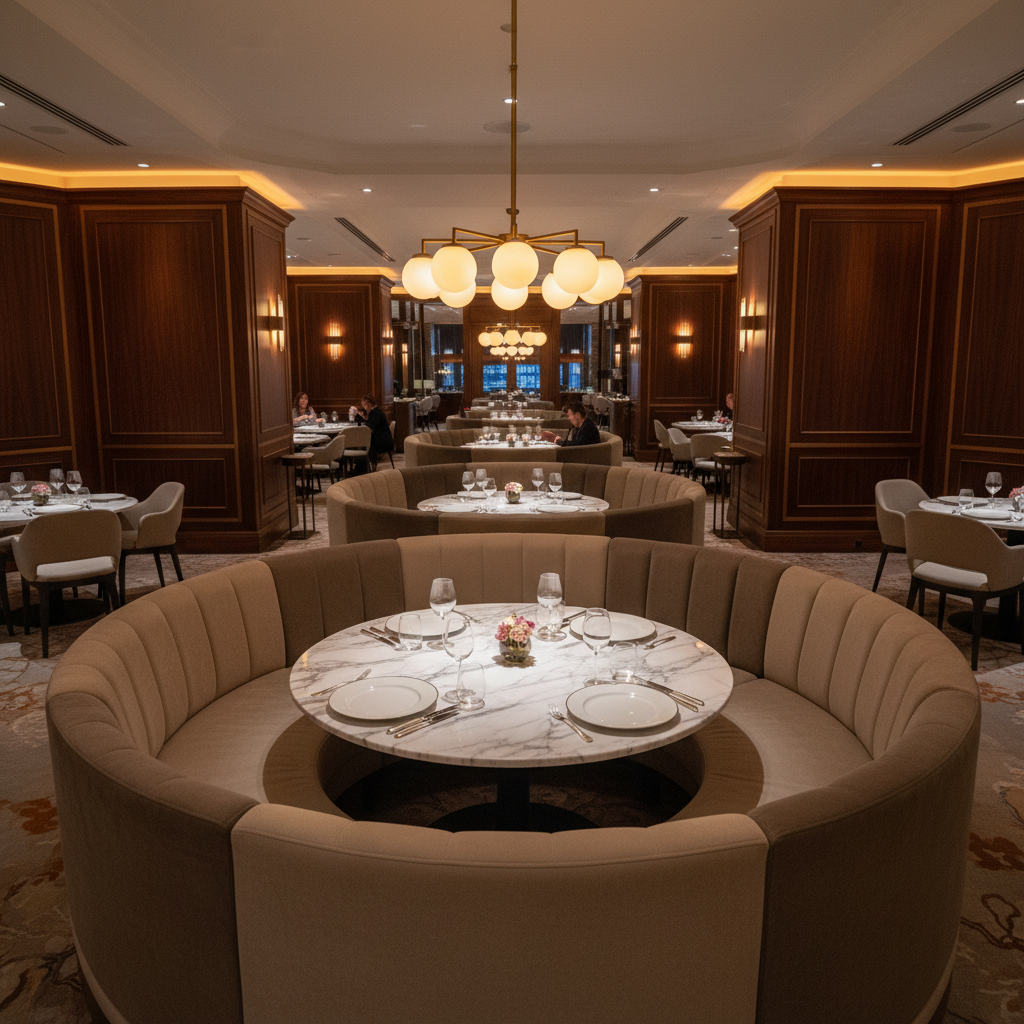 Pembroke Granite Upholstered Banquette | Architectural Fabrics