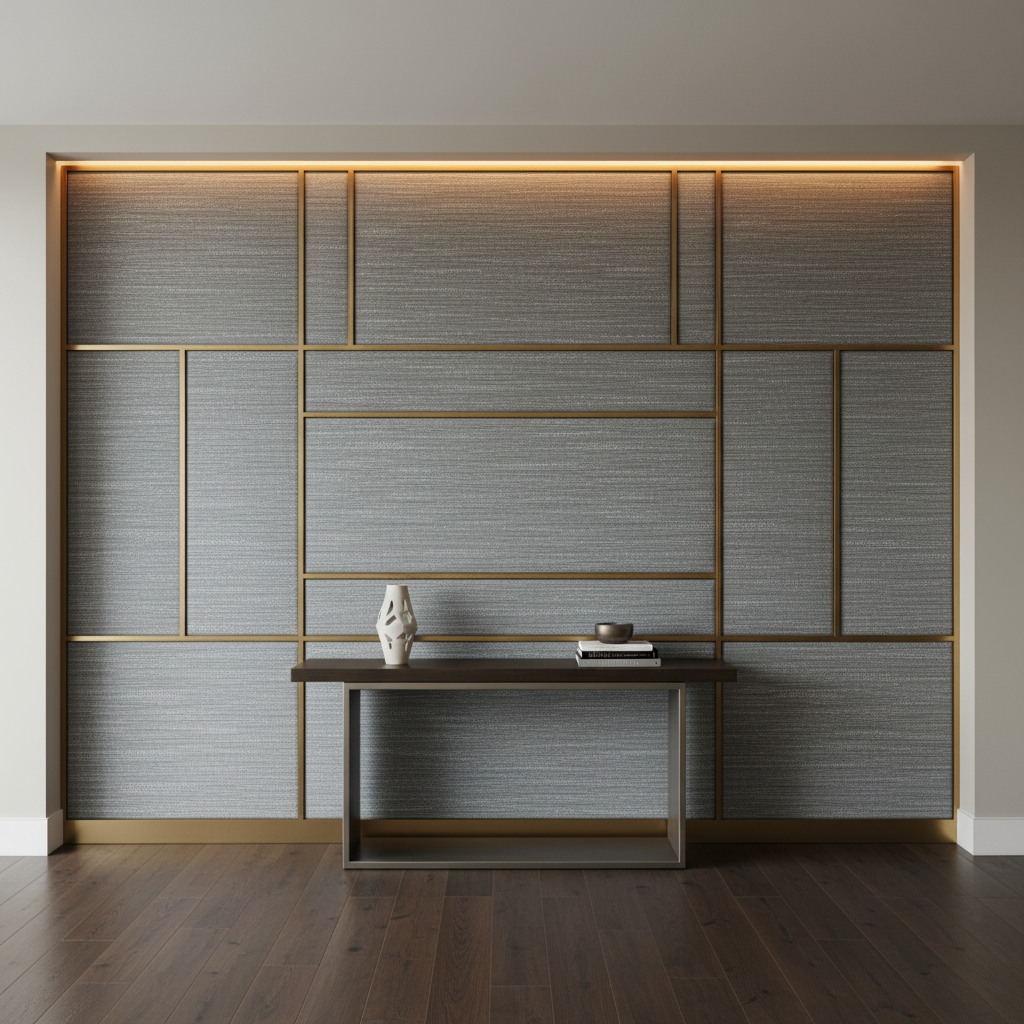 Tumble Reef - Flint Upholstered Wall Panel | Architectural Fabrics