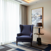 Soper Hole - Lapis Upholstered Chair | Architectural Fabrics