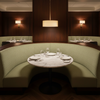 Woven Basketweave Texture Soft Celery Upholstered Banquette | Architectural Fabrics