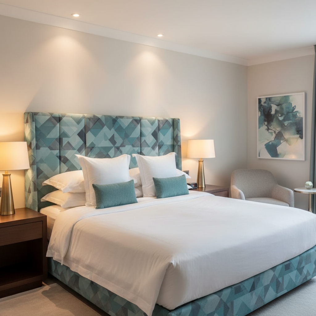 Trellis Bay - Delta Upholstered Headboard | Architectural Fabrics