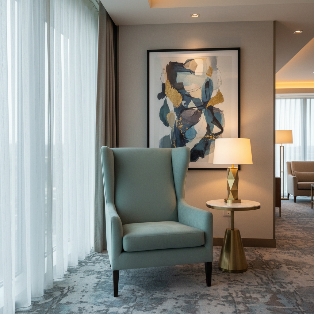 Ultrasuede  Celadon  Blue, Grey Upholstered Chair | Ultrasuede Upholstery