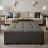Maya Riviera - Ash Upholstered Ottoman | Architectural Fabrics