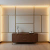 Rattan Bay - Feather Upholstered Wall Panel | Architectural Fabrics