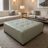 Kralendijk - Jade Upholstered Ottoman | Architectural Fabrics