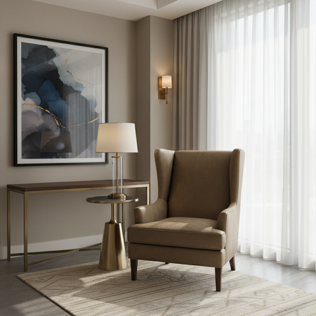 Vieques - Khaki Upholstered Chair | Architectural Fabrics