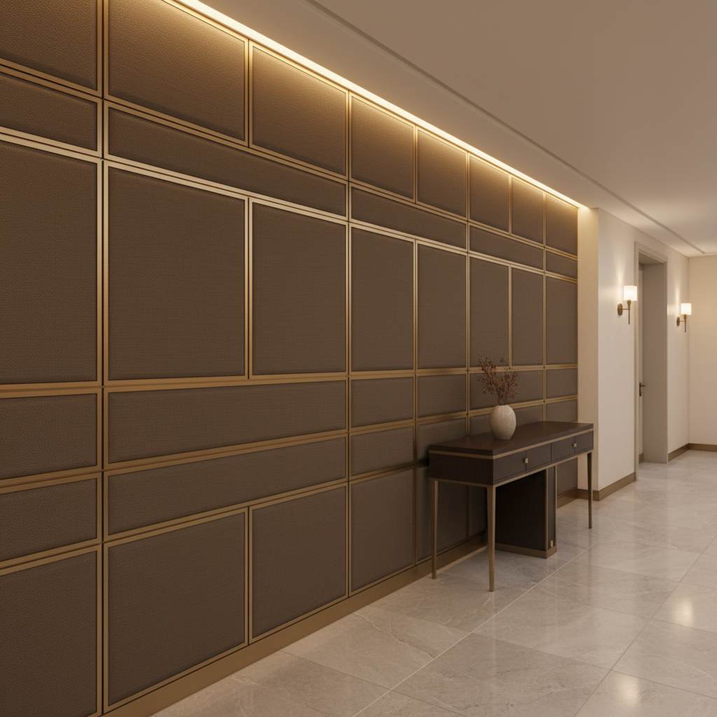Kick Em Jenny - Mink Upholstered Wall Panel | Architectural Fabrics